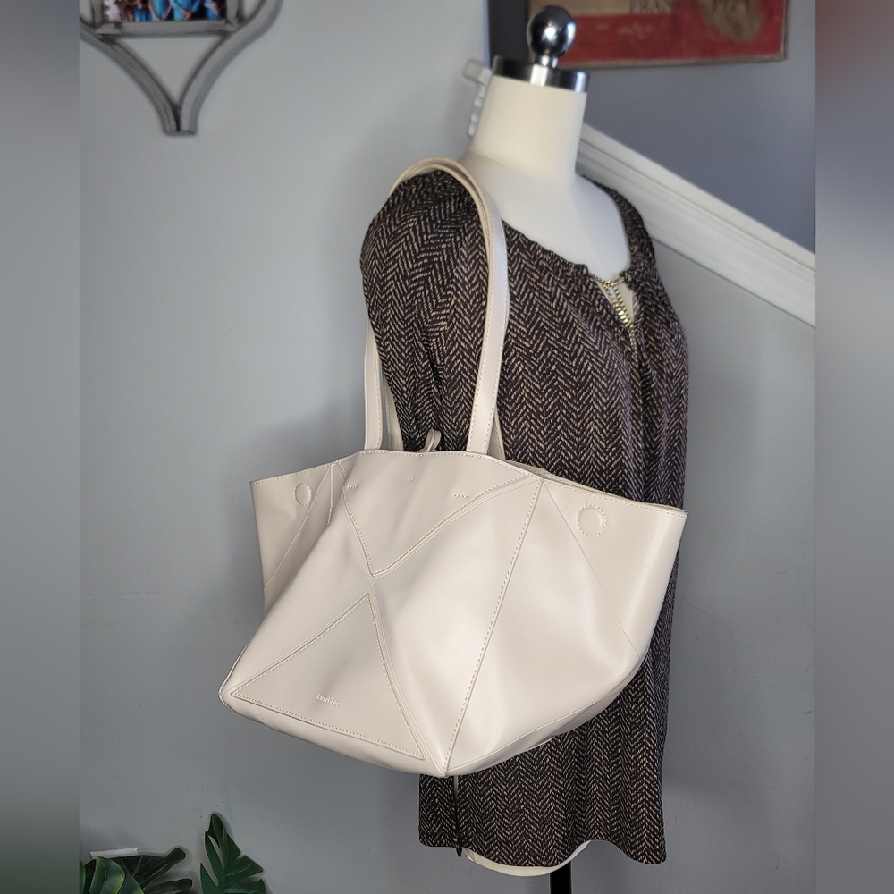 Rachel Zoe Foldable Tote Bag Ivory